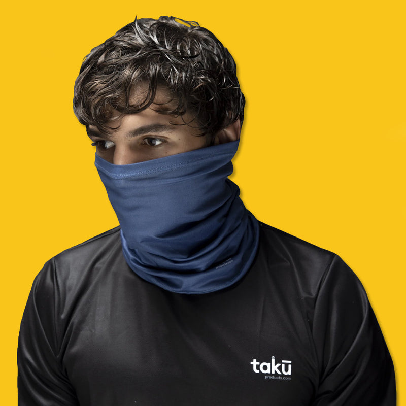 BANDANA AZUL LISO CUBREBOCAS TAKU