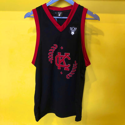 JERSEY NEGRO CON ROJO KONG CLOTHING