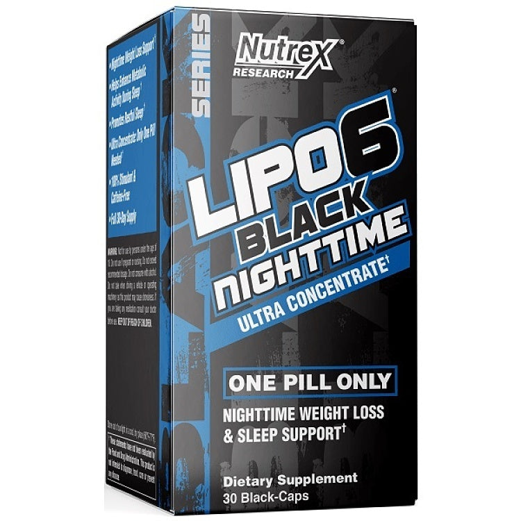 LIPO 6 BLACK NIGHT TIME ULTRACONCENTRADO 30 CAPS NUTREX