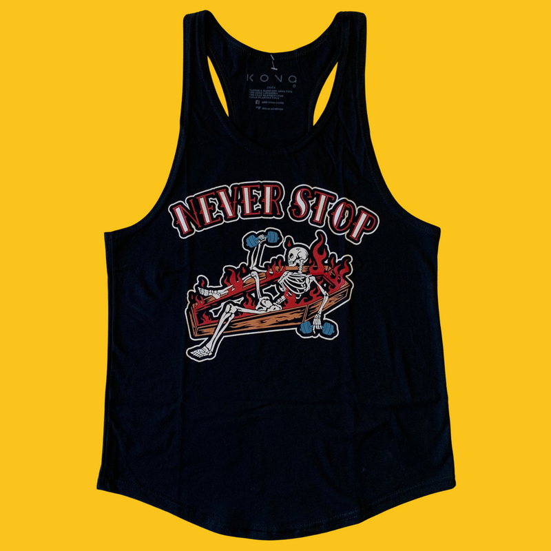 PLAYERA OLIMPICA NEVER STOP NEGRA KONG CLOTHING