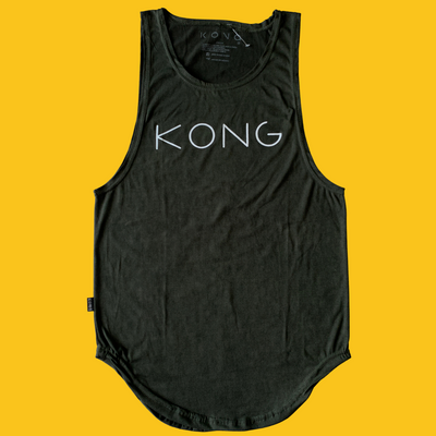 PLAYERA TANK LARGA VERDE OSCURO KONG CLOTHING