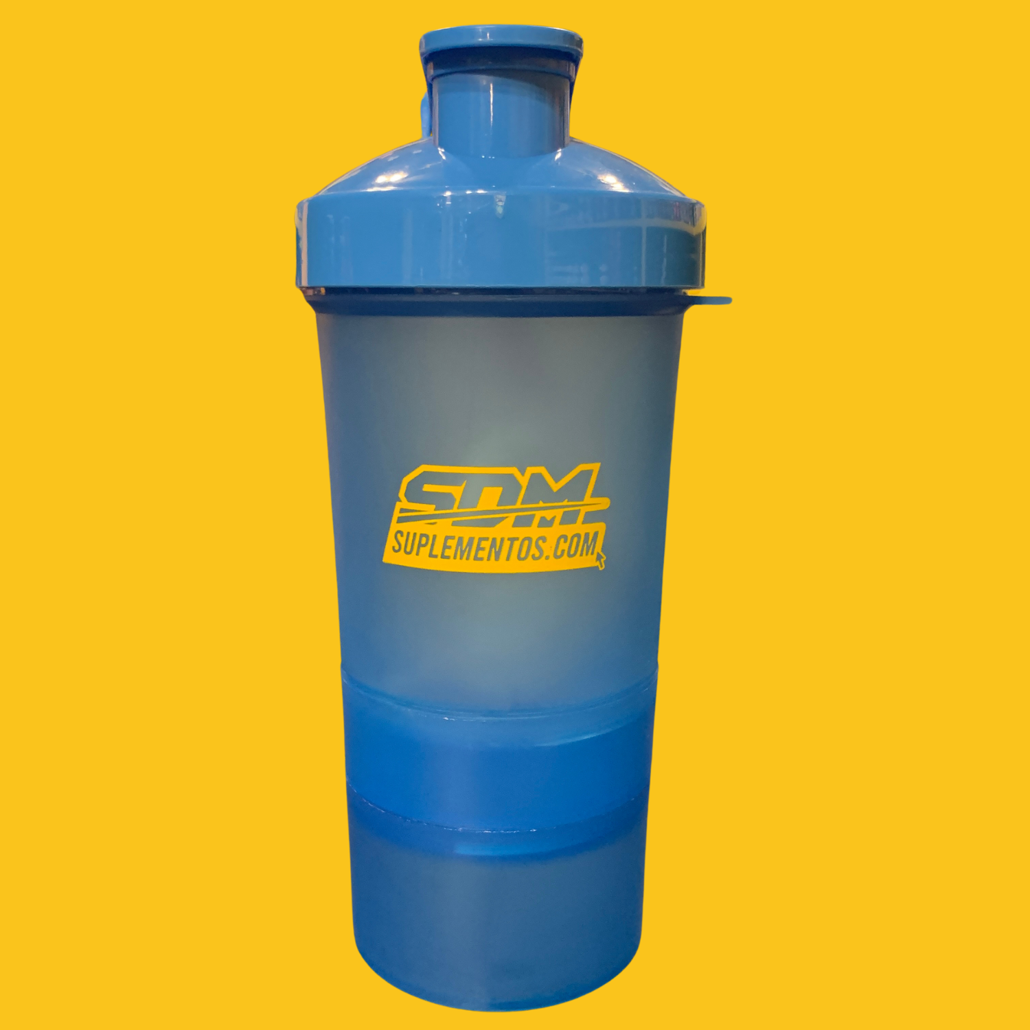 SHAKER SDM AZUL CON COMPARTIMIENTOS 20 OZ TIPO SMART SHAKER